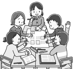 Five friends are ________ in the library. (ảnh 1)