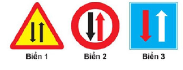 Biển nào chỉ dẫn “Được ưu tiên qua đường hẹp”?    (ảnh 1)