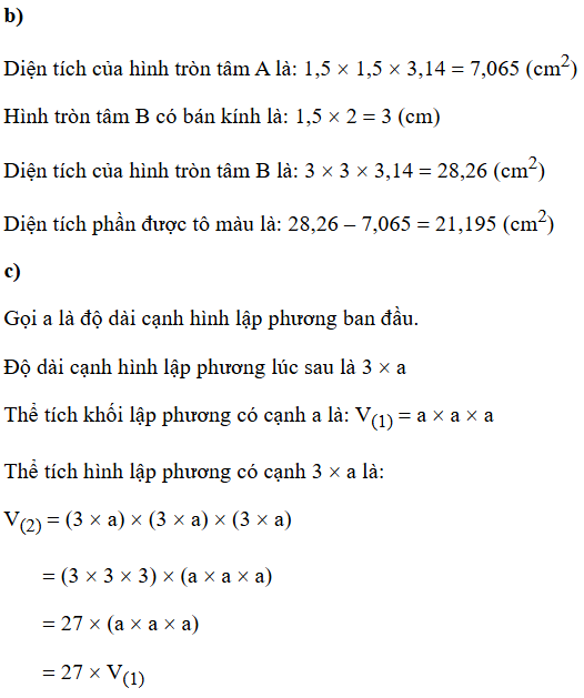 Điền số thích hợp vào ô trống.
 (ảnh 1)