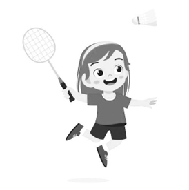 She is playing _______. (ảnh 1)