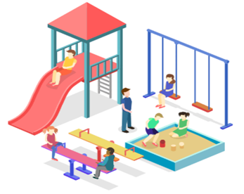 Read and choose the correct picture.
- I want to go to the playground.
- OK, let’s go.
   (ảnh 4)