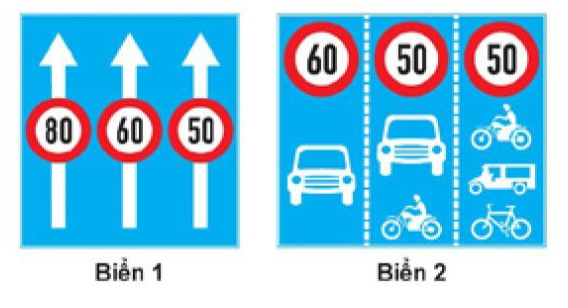 Biển nào báo hiệu các phương tiện phải tuân thủ tốc độ tối đa cho phép trên từ  (ảnh 1)