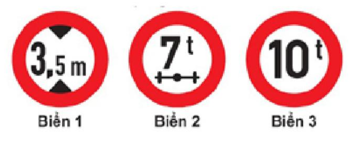 Biển số 2 có ý nghĩa như thế nào?  A. Cho phép ô tô có tải trọng trục l  (ảnh 1)