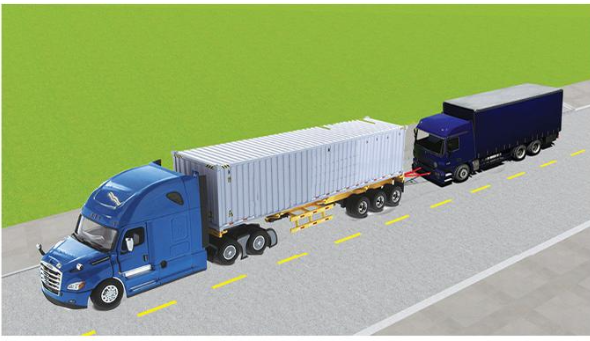 Xe kéo nhau trong trường hợp này đúng quy định không?  (ảnh 1)