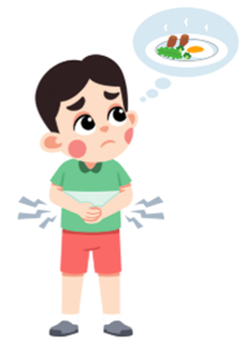 Read and choose the correct picture.
- Are you hungry?
- Yes, I am.
   (ảnh 1)