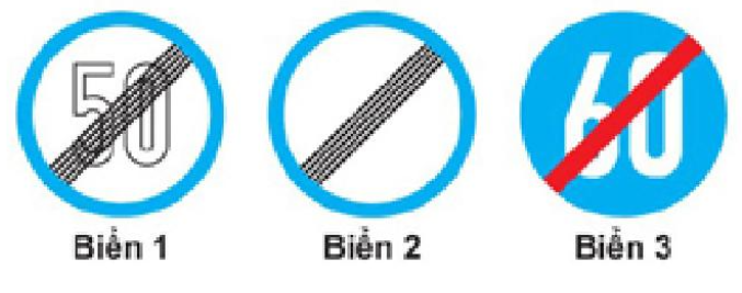 Trong các biển dưới đây biển nào là biển “Hết hạn chế tốc độ tối đa”?   (ảnh 1)