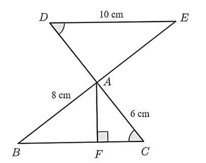 Cho hình vẽ: tam giác ADE = tam giác ABC (ảnh 1)