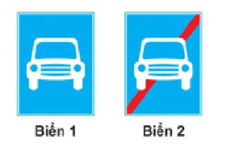 Biển nào báo hiệu “Đường dành cho ô tô”?  A  (ảnh 1)
