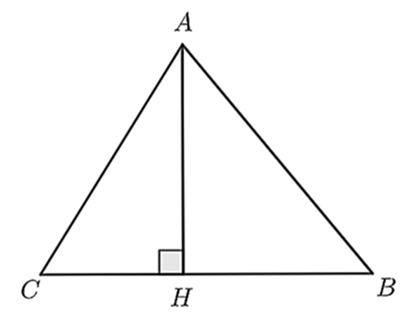 Cho \(\Delta ABC\) có đường cao \(AH.\) Biết rằng \(HB = 4\;{\rm{m}}{\rm{, }}AB = \sqrt {80} \;{\rm{m}}{\rm{,}}\;AC = 10\;{\rm{m}}{\rm{.}}\) a) \(AH = 8\;{\rm{m}}{\rm{.}}\) (ảnh 1)