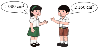 An có một chiếc hộp quà (có nắp) dạng hình hộp chữ nhật có chiều dài 30 cm, chiều rộng 15 cm và chiều cao 12 cm (ảnh 1)