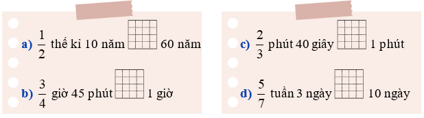 Điền dấu >, <, = thích hợp vào chỗ trống: (ảnh 1)