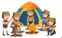 Một nhóm bạn đang đi dã ngoại từ nhà đến một khu cắm trại. Quãng đường từ nhà đến khu cắm trại dài 150 km (ảnh 1)