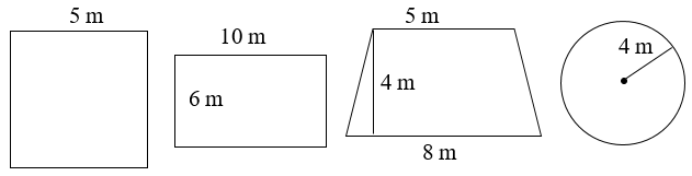 Tô màu vào hình có diện tích nhỏ nhất: (ảnh 1)