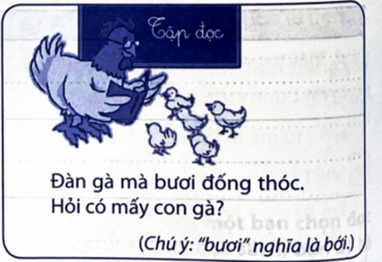 Em hãy quan sát hình bên, đọc và trả lời câu hỏi trong hình:  Một bạn sau khi đếm nói có 6 con. (ảnh 1)