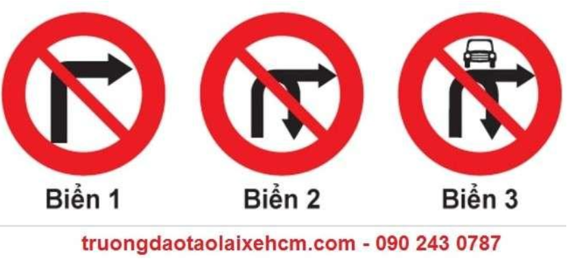 Biển nào cấm các phương tiện giao thông đường bộ rẽ trái?  A. Biển 1  (ảnh 1)