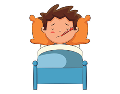 The boy is ill. (ảnh 1)