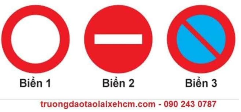 Biển nào dưới đây các phương tiện không được phép đi vào?  A. Biển 1. B. B  (ảnh 1)