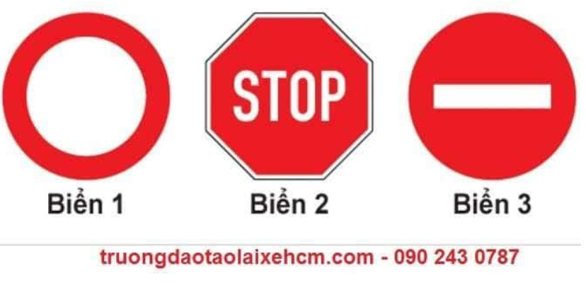 Khi gặp biển nào xe ưu tiên theo luật định vẫn phải dừng lại?  A. Biển 1. B. Biển 2  (ảnh 1)