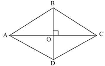 Cho hình thoi ABCD, O là giao điểm của AC và BD. Khẳng định nào sau đây là sai? (ảnh 1)