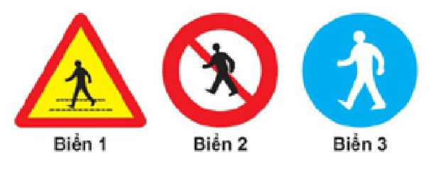 Gặp biển nào người lái xe phải nhường đường cho người đi bộ?  A. Biển (ảnh 1)