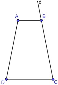 Cho tứ giác \(ABCD\) có \(AB\,{\rm{//}}\,CD,\;AB < CD,\) \(AC = BD\) và \(\widehat {ABC} = 100^\circ .\) a) Tứ giác \(ABCD\) là hình thang cân. b) \(\widehat {DAB} = 110^\circ .\) (ảnh 1)