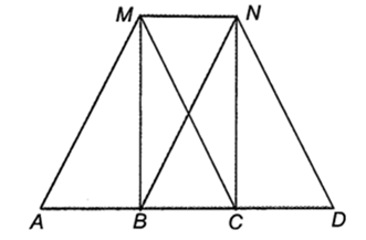 Xét hai hình bình hành MNBA và MNCB. a) Chứng minh B là trung điểm của AC (ảnh 2)