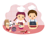 Minh làm bánh vào ngày cuối tuần. Buổi sáng, từ 7 giờ 30 phút đến 9 giờ 15 phút, Minh làm được 3 chiếc bánh (ảnh 1)