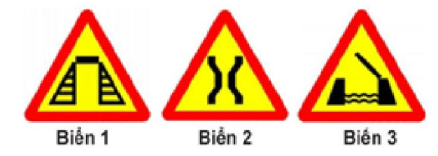 Biển nào dưới đây là biển “Cầu quay - cầu cất”?  A. Biển 1. B. Biển 2. (ảnh 1)
