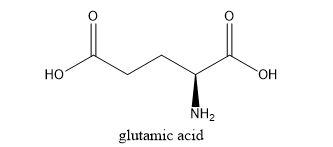 Glutamic acid thuộc loại hợp chất hữu cơ tạp chức, trong phân tử chứa hai loại nhóm chức. (ảnh 1)
