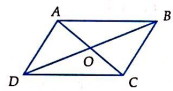 Cho hình bình hành tâm O. Kết quả nào sau đây là đúng? (ảnh 1)