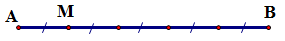 Chọn D   Ta thấy \(\overrightarrow {MB} \) và \(\overrightarrow {AB} \) cùng hướng nên \(\overrightarrow {MB}  =  - \frac{4}{5}\overrightarrow {AB} \) là sai. (ảnh 1)