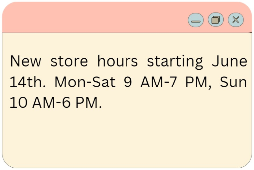 What is true about this notice? (ảnh 1)