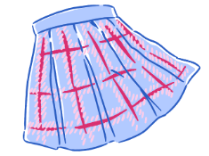 s _ _ _ _skirt: chân váy (ảnh 1)