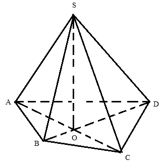 Cho hình chóp S.ABCD có đáy ABCD là một tứ giác lồi. Hình chóp S.ABCD có tất cả bao nhiêu mặt?  (ảnh 1)