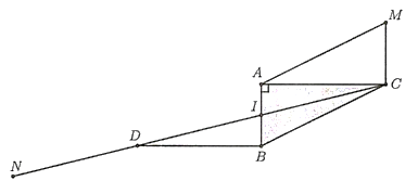Cho tam giác vuông \(ABC\) có các cạnh góc vuông là \(AB = 1,AC = 2\). Điểm \(M\) thỏa mãn \(\overrightarrow {AC}  - \overrightarrow {AB}  = \overrightarrow {AM} \). Tính độ dài vectơ \(\overrightarrow {AM} \)? (ảnh 1)