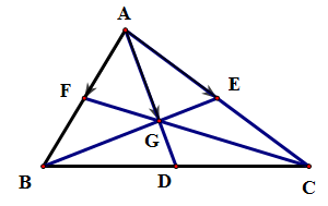 Ta có: \(\overrightarrow {AG}  (ảnh 1)