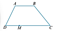 Cho hình thang ABCD có hai cạnh đáy là AB và DC (Hình 15). Điểm M nằm trên đoạn DC. Gọi tên các vectơ cùng hướng với vectơ \(\overrightarrow {AB} \). (ảnh 1)