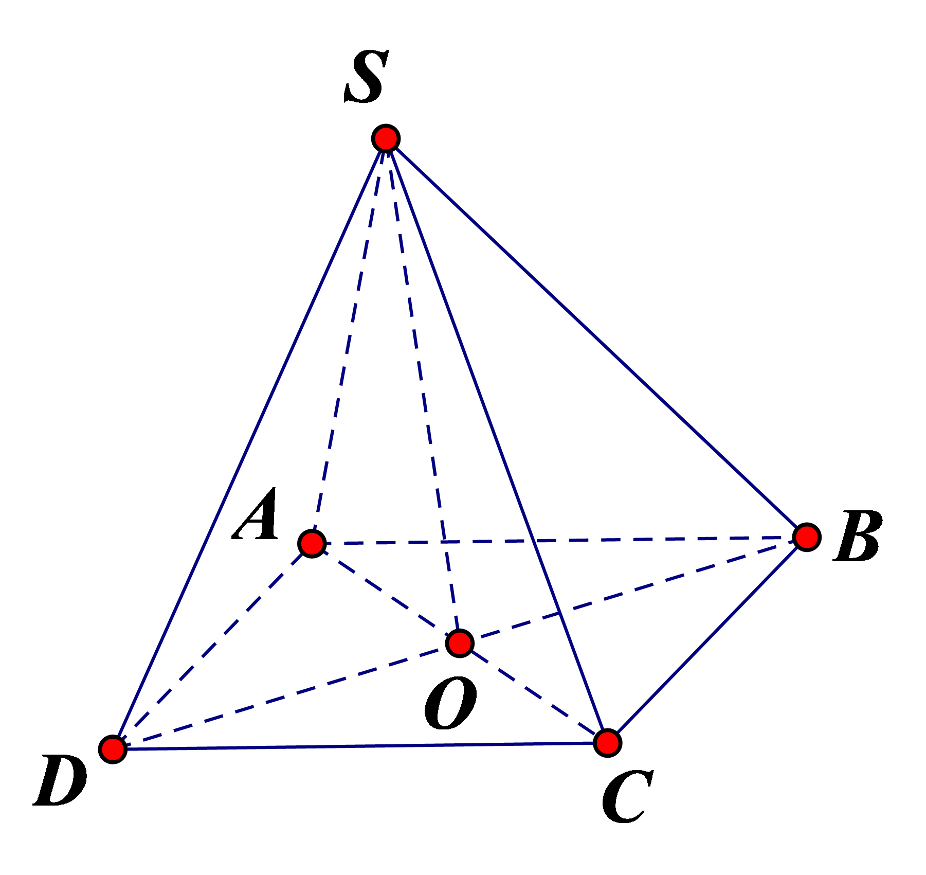 Ta có \(O\) là trung điểm của \(AC\) nên \(\overrightarrow {SA}  + \overrightarrow {SC}  = 2\overrightarrow {SO} \). (ảnh 1)