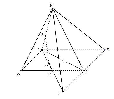 Cho hình chóp \(S.ABCD\) có đáy \(ABC (ảnh 1)