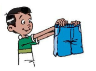 Task 3. Read and circle.  Are these his shorts? (ảnh 1)