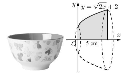 Chọn B  Ta có \(V = \pi \i (ảnh 1)