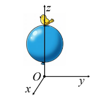 Mặt cầu \({x^2} + {y^2} (ảnh 1)