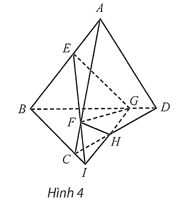 Cho tứ diện ABCD. Trên các cạnh AB,AC,BD lần lượt lấy các điểm \(E,F,G\) sao cho EB > AE,AF > FC,BG > GD. Tìm giao tuyến của các cặp mặt phẳng (EFG) và \((ACD),(EFG)\) và \((BCD),(EFG)\) và \((ABD)\). (ảnh 1)
