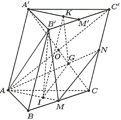 Cho lăng trụ tam giác \(ABC \cdot {A^\prime }{B^ (ảnh 2)