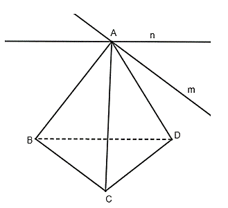Trong không gian, cho bốn điểm \(A,B,C,D\) không đồng phẳng. Qua điểm \(A\) vẽ hai đường thẳng \(m,n\) lần lượt song song với hai đường thẳng \(BC,BD\). Chứng minh rằng \(mp(m,n)\) song song với mặt phẳng \((BCD)\). (ảnh 1)