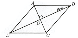 Cho hình thoi \(ABCD\) có cạnh bằng 2 và góc \(B\) bằng \({60^^\circ }\). Khi đó:  a) \((\overrightarrow {A (ảnh 1)