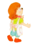 Look and choose the correct answer.  This is my sister, ___________.  A. tiger B. teddy bear C. Wendy (ảnh 1)