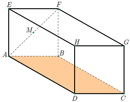Một bể cá đầy nước có dạng hình hộp chữ nhật ABCD.EFGH vớ (ảnh 1)
