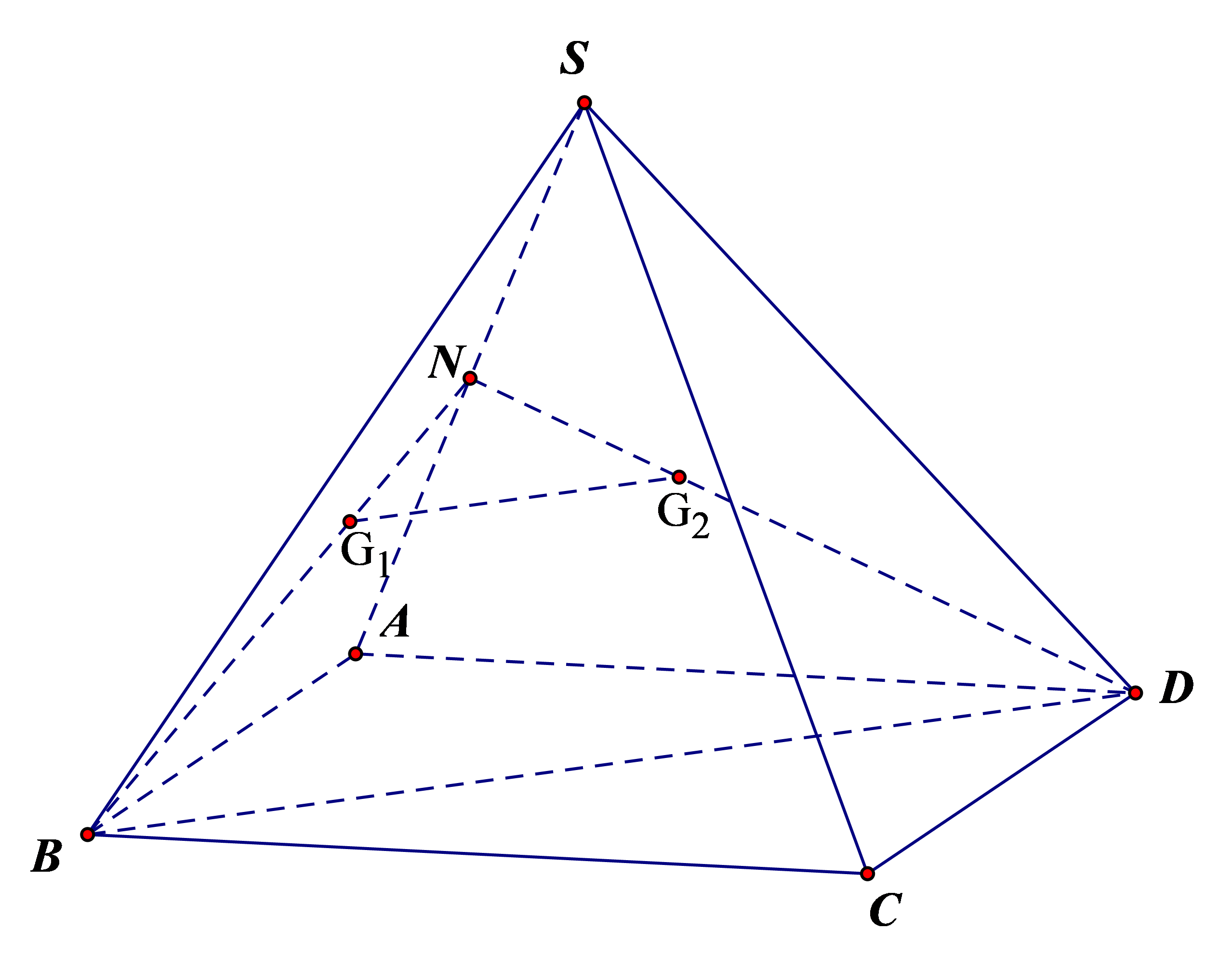 Cho hình chóp \(S.ABCD\) c (ảnh 1)