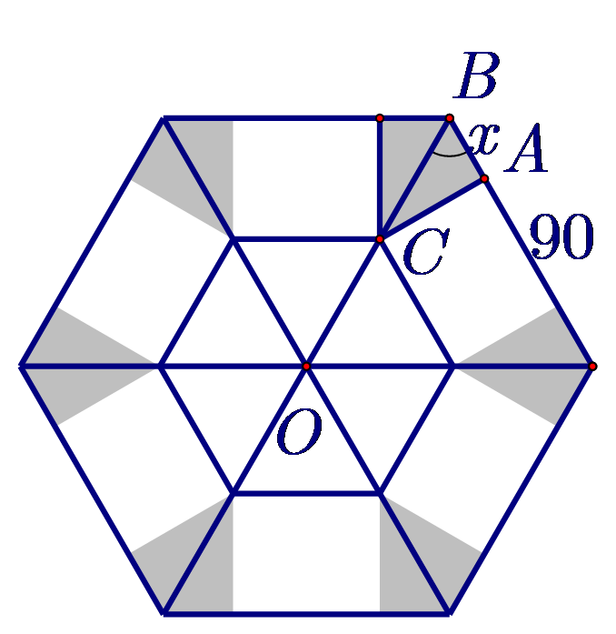 Cho một tấm nhôm hình lục giác đều cạnh \[90\] cm. Người ta cắt ở (ảnh 2)